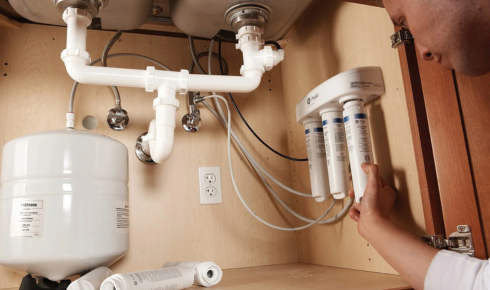 under sink RO installation