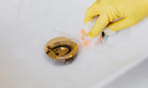 hard water stains
